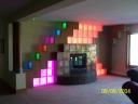 Lighted Fire Place - Color Changing With Fiber Optics